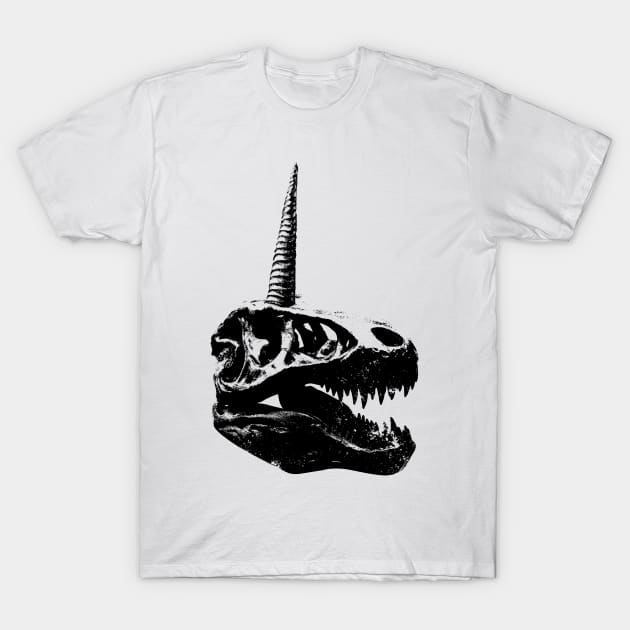 T Rex Unicorn Dino Fantasy Creature T-Shirt by UNDERGROUNDROOTS